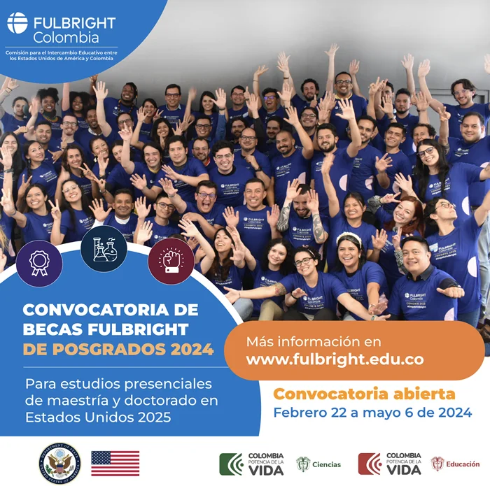 Becas de Posgrado de Fulbright Colombia para estudio en EEUU